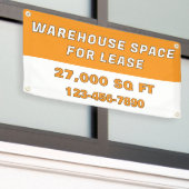 Customize Warehouse Space For Lease Business 横断幕 (ビルの外側)