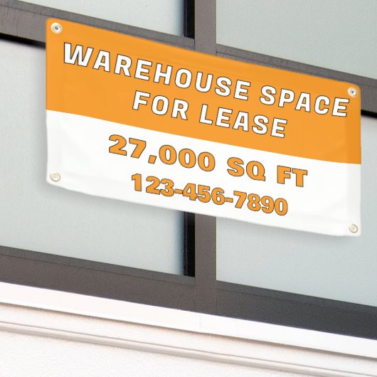 Customize Warehouse Space For Lease Business 横断幕 (ビルの外側)
