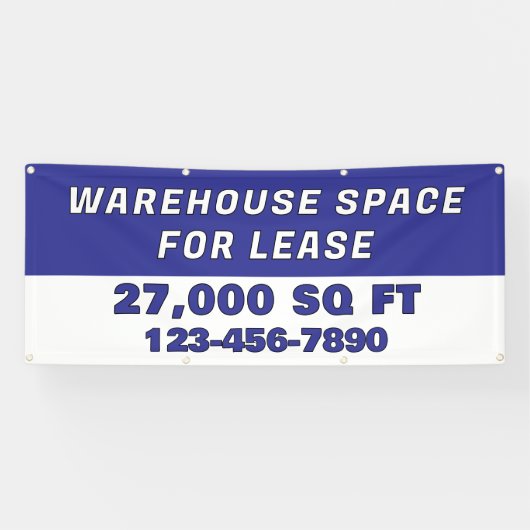 Customize Warehouse Space For Lease Business 横断幕 (横)