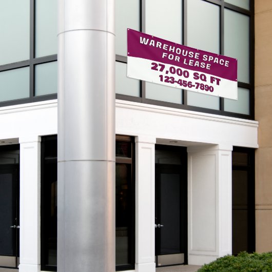 Customize Warehouse Space For Lease Business 横断幕 (ビルの外側)
