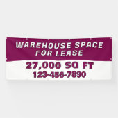 Customize Warehouse Space For Lease Business 横断幕 (横)
