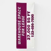 Customize Warehouse Space For Lease Business 横断幕 (縦)