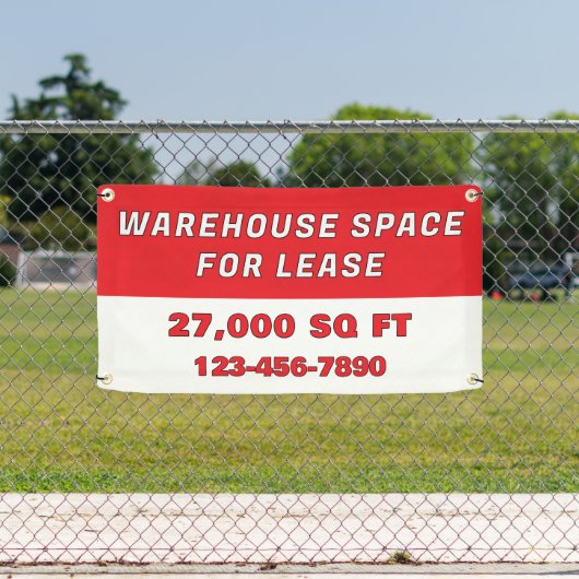 Customize Warehouse Space For Lease Business 横断幕 (インサイチュ)
