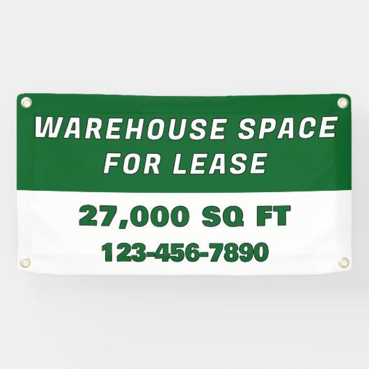 Customize Warehouse Space For Lease Business 横断幕 (横)
