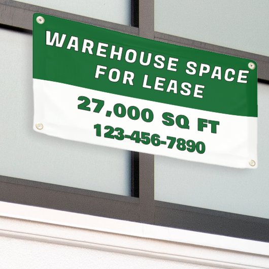 Customize Warehouse Space For Lease Business 横断幕 (ビルの外側)