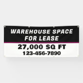 Customize Warehouse Space For Lease Business 横断幕 (横)