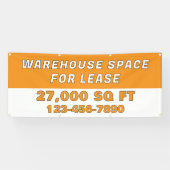 Customize Warehouse Space For Lease Business 横断幕 (横)