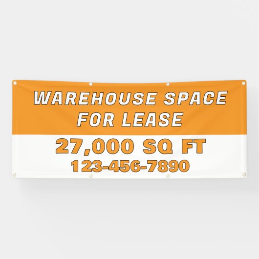 Customize Warehouse Space For Lease Business 横断幕 (横)