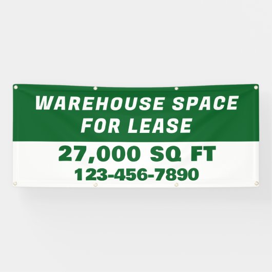 Customize Warehouse Space For Lease Business 横断幕 (横)