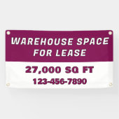 Customize Warehouse Space For Lease Business 横断幕 (横)