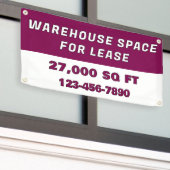 Customize Warehouse Space For Lease Business 横断幕 (ビルの外側)