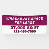 Customize Warehouse Space For Lease Business 横断幕 (横)