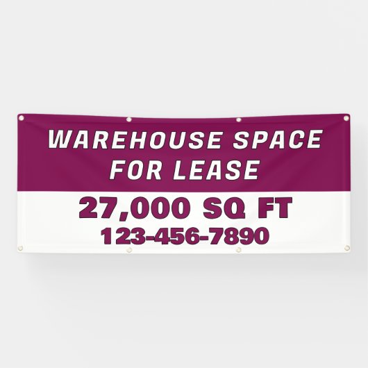 Customize Warehouse Space For Lease Business 横断幕 (横)