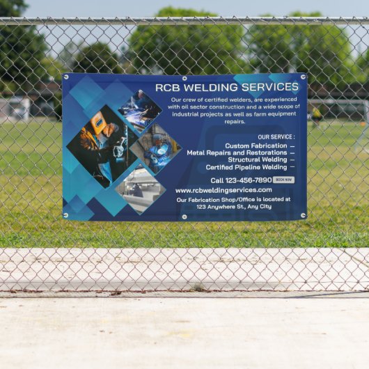 Customize Welding Contractor Services Business 横断幕 (インサイチュ)