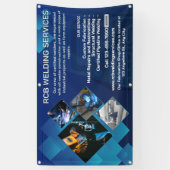 Customize Welding Contractor Services Business 横断幕 (縦)