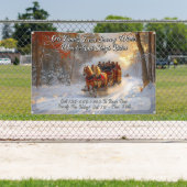 Customize Winter Wonderland Snow Sleigh Ride Promo 横断幕 (インサイチュ)