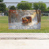 Customize Winter Wonderland Snow Sleigh Ride Promo 横断幕 (インサイチュ)