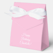Customize with name, Happy Birthday, light pink フェイバーボックス (正面)