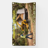 Customize Wood Chipping Business Down South Fence 横断幕 (縦)