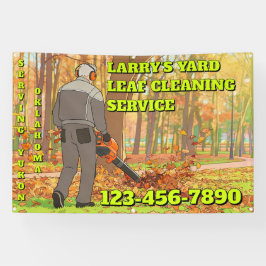 Customize Yard Leaf Clean Up Business Promotional 横断幕