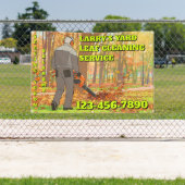 Customize Yard Leaf Clean Up Business Promotional 横断幕 (インサイチュ)