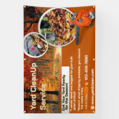 Customize Yard Leaf Clean Up Business Promotional 横断幕 (縦)