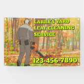 Customize Yard Leaf Clean Up Business Promotional 横断幕 (横)
