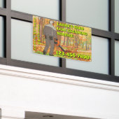 Customize Yard Leaf Clean Up Business Promotional 横断幕 (ビルの外側)