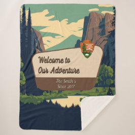 Customize Yosemite Valley Family Camping Adventure シェルパブランケット