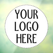 Customize Your Black White company logo ウィンドウサイン (シート3)