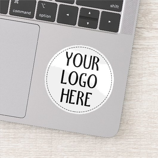 Customize Your Black White company logo シール (詳細)