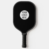 Customize Your Black White company logo ピックルボールラケット (裏面)