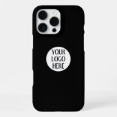Customize Your Black White company logo iPhoneケース (裏面)