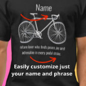 Customize Your Funny Cyclist Name Tシャツ