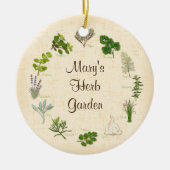 Customize Your Herb Garden Ornament セラミックオーナメント (正面)