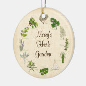 Customize Your Herb Garden Ornament セラミックオーナメント (左)