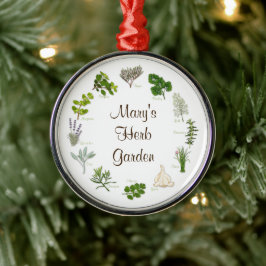 Customize Your Herb Garden Ornament メタルオーナメント