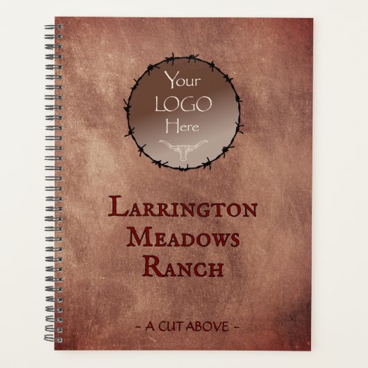 Customize Your Logo Horse Ranch Business Planner プランナー手帳 (正面)