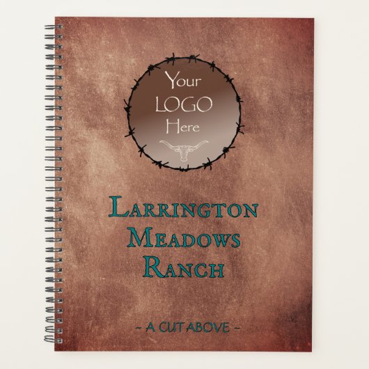 Customize Your Logo Horse Ranch Business Planner プランナー手帳 (正面)