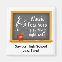 Customize Your Music Teachers Play the Right Note マグネット