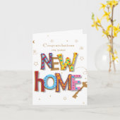 Customize Your New Home Card - Congratulations カード (黄色い花)