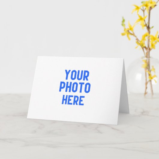 Customize Your Own Christmas Greeting Card カード (黄色い花)