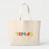 Customize yourself tennis gifts ラージトートバッグ (正面)