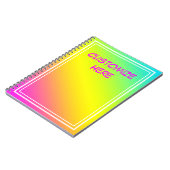 Customizeableのカラフルのメモ帳 ノートブック (左側)