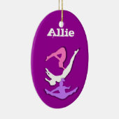 Customizeableのトランポリンの体育専門家のオーナメント セラミックオーナメント (右)