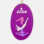 Customizeableのトランポリンの体育専門家のオーナメント セラミックオーナメント (左)