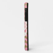 Customizeableのピンク及び金ゴールドのバラのグリッター Case-Mate iPhoneケース (裏面/左)