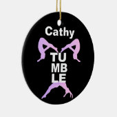 Customizeableの転落の黒いオーナメント セラミックオーナメント (右)