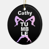 Customizeableの転落の黒いオーナメント セラミックオーナメント (左)