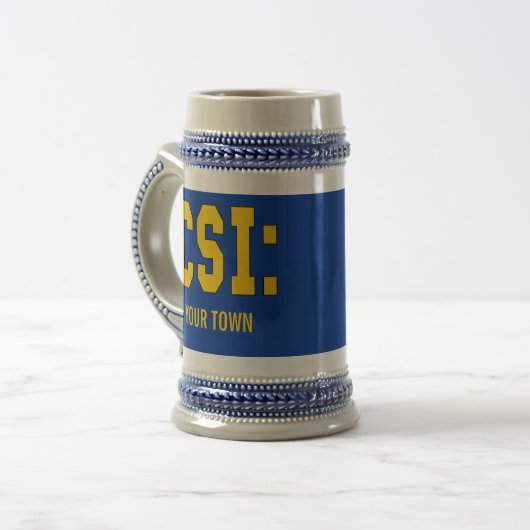CUSTOMIZEABLE CSIプロダクト ビールジョッキ (正面左)